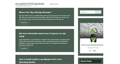Desktop Screenshot of ecuadorminingnews.com
